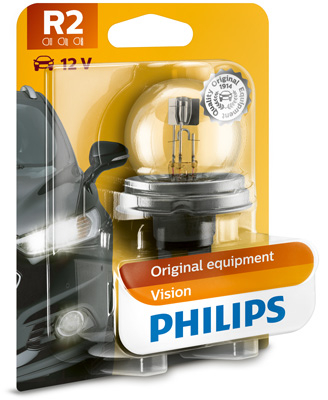 BECURI AUTO - Bec Far R2 12V 45/40W Vision (Blister) Philips