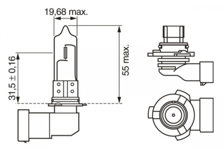 Bec Hb3 12V 5W Pure Light (Blister 1Buc) Bosch [3]