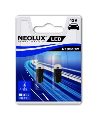 BECURI AUTO - Bec Led 12V 0.5W W2.1X9.5D Blister 2 Buc Neolux