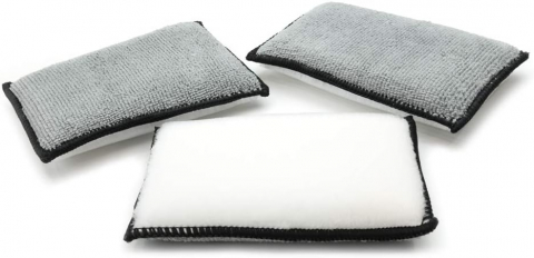 Detailing si Cosmetica - Burete abraziv curatare interior Scrub Sponge EWOCAR set 3 bucati