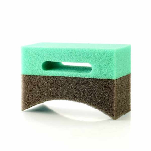 Detailing si Cosmetica - Burete Aplicator Anvelope Verde & Negru