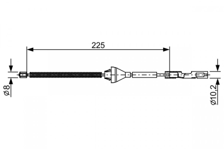 Cablu frana de mana - Cablu frana mana BOSCH
