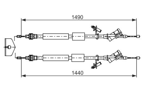Piese auto - Cablu frana mana BOSCH 1987482721