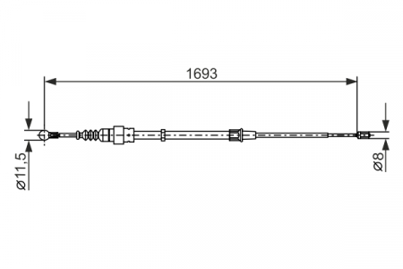 Cablu frana mana BOSCH [4]