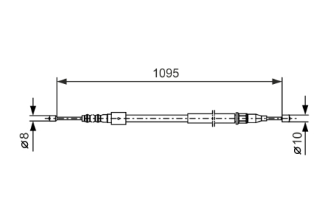 Piese auto - Cablu frana mana BOSCH 1987477660