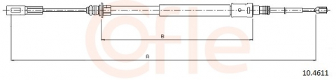Piese auto - Cablu frana mana COFLE 10.4611