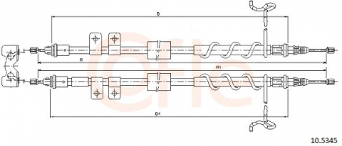 Cablu frana mana COFLE 10.5345 [1]