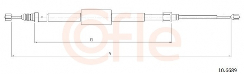 Cablu frana mana COFLE 10.6689 [1]