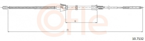 Cablu frana de mana - Cablu frana mana COFLE 10.7132