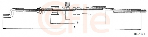 Cablu frana mana COFLE 10.7391 [1]