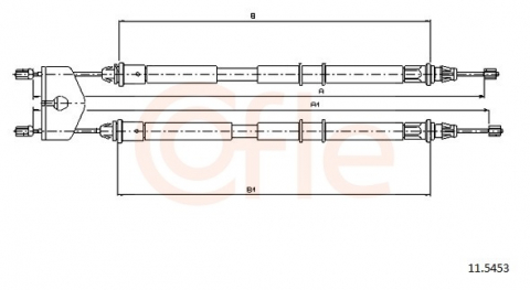Cablu frana mana COFLE 11.5453 [1]