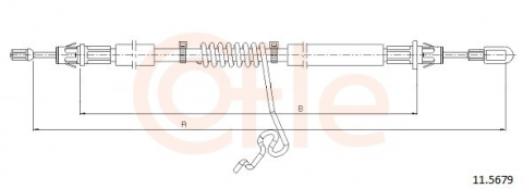 Cablu frana mana COFLE 11.5679 [1]