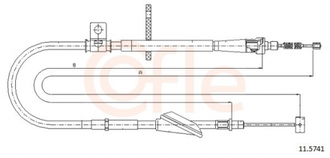 Cablu frana mana COFLE 11.5741 [1]