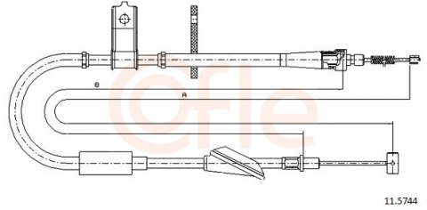 Piese auto - Cablu frana mana COFLE 11.5744