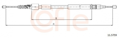 Cablu frana mana COFLE 11.5759 [1]