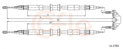 Cablu frana mana COFLE 11.5765 [1]