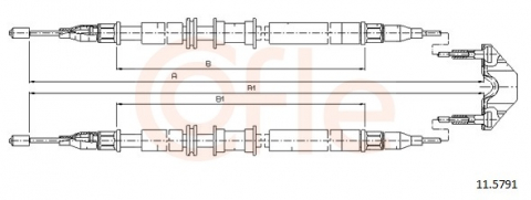 Piese auto - Cablu frana mana COFLE 11.5791