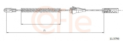 Piese auto - Cablu frana mana COFLE 11.5793
