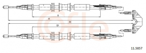 Cablu frana mana COFLE 11.5857 [1]