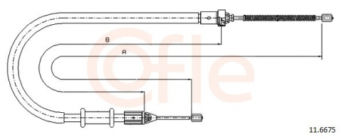 Cablu frana mana COFLE 11.6675 [1]