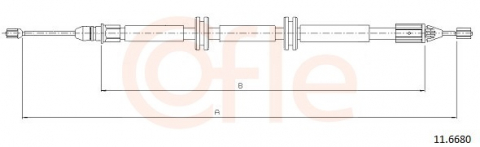 Piese auto - Cablu frana mana COFLE 11.668