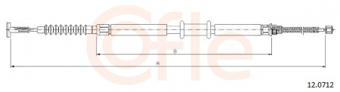 Piese auto - Cablu frana mana COFLE 12.0712