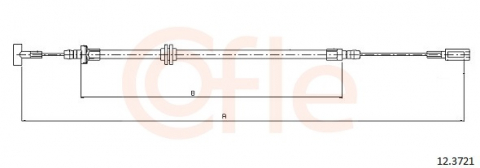 Cablu frana de mana - Cablu frana mana COFLE 12.3721