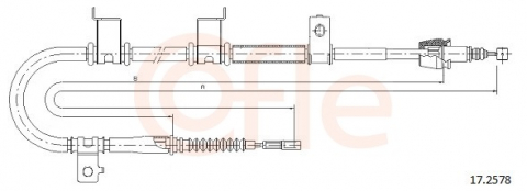 Cablu frana mana COFLE 17.2578 [1]