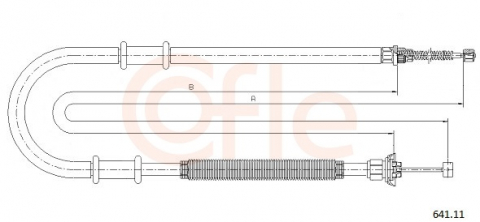 Cablu frana mana COFLE 641.11 [1]