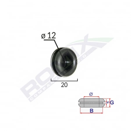 Capac Cauciuc Inchis Universal Diametru 12Mm Set 5 Buc [1]
