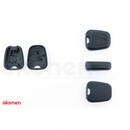 ACCESORII - Carcasa Cheie Contact Pentru Citroen Berlingo / C1 / C2 / C3 / C5 / Saxo / Xsara Picasso, 2 Butoane, Fara Cheie