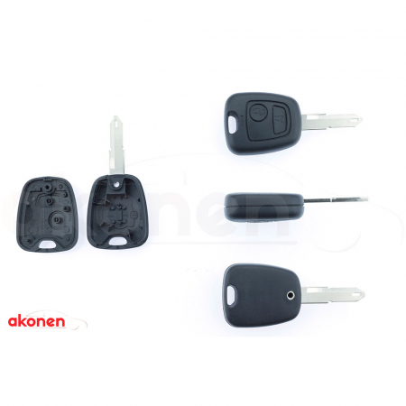 ACCESORII - Carcasa Cheie Contact Pentru Citroen Berlingo / Saxo / Xsara Picasso 2 Butoane, Cu Cheie