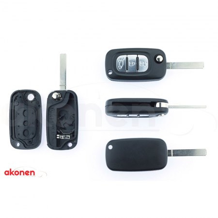 ACCESORII - Carcasa Cheie Contact Pentru Dacia Duster 3 Butoane, Cu Cheie