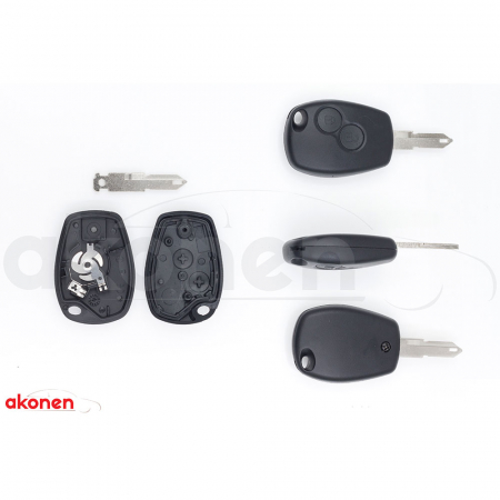 ACCESORII - Carcasa Cheie Contact Pentru Dacia Logan / Sandero 2 Butoane. Cu Cheie