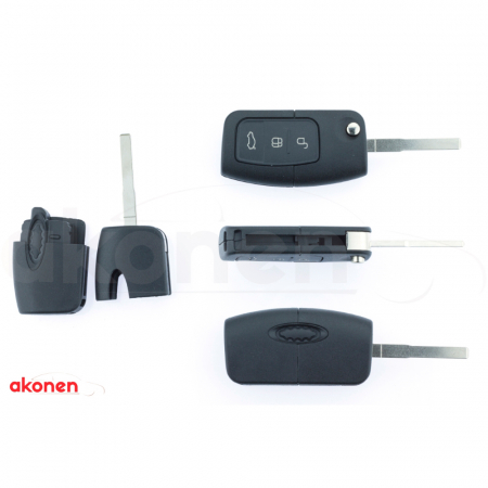 ACCESORII - Carcasa Cheie Contact Pentru Ford Focus / Mondeo, 3 Butoane, Cu Cheie