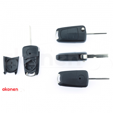 ACCESORII - Carcasa Cheie Contact Pentru Opel Astra / Corsa / Tigra / Vectra, 2 Butoane, Cu Cheie