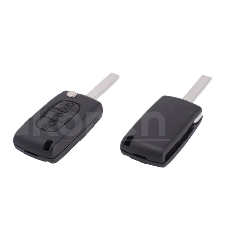 ACCESORII - CARCASA CHEIE CONTACT PENTRU PEUGEOT 407, 3 BUTOANE, CU CHEIE