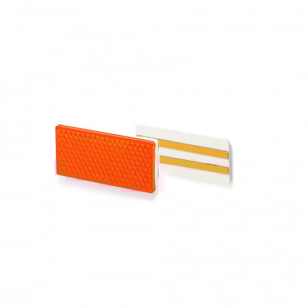 ACCESORII - CATADIOPTRU DREPTUNGHIULAR CU ADEZIV, 50P UP-105x48, PORTOCALIU WAS