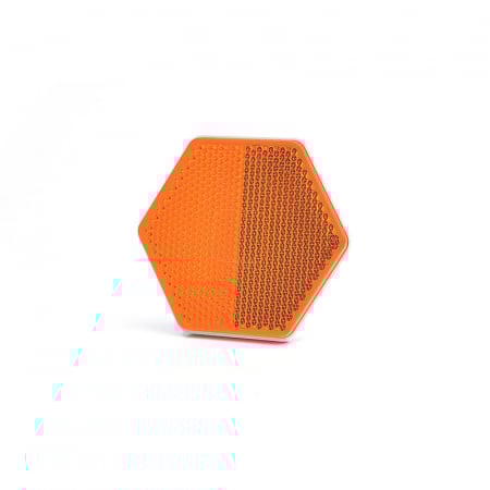 ACCESORII - Catadioptru Haxagonal Cu Adeziv, 1204 Uo6, Portocaliu Was