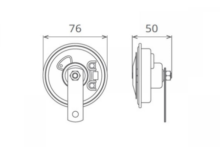 Claxon Electromagnetic 12V 3.5A Ton Jos [1]