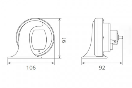 ACCESORII - Claxon Electromagnetic 12V 6A Ton Inalt