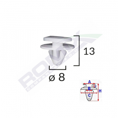 ACCESORII - CLEMA ARIPA PENTRU OPEL CORSA C SET 10 BUC