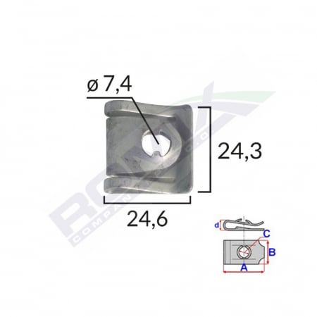 Clips Capac Motor Pentru Audi/Vw/Skoda - Metalic Set 5 Buc [1]