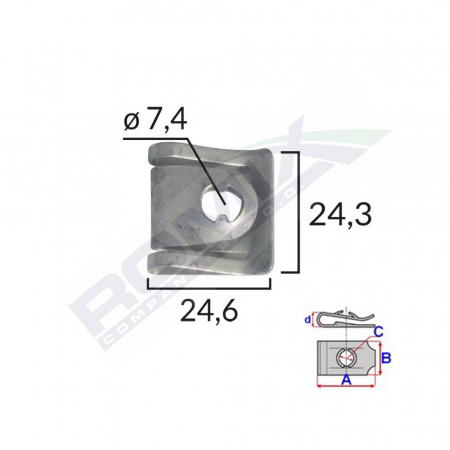 ACCESORII - Clips Capac Motor Pentru Audi/Vw/Skoda - Metalic Set 5 Buc