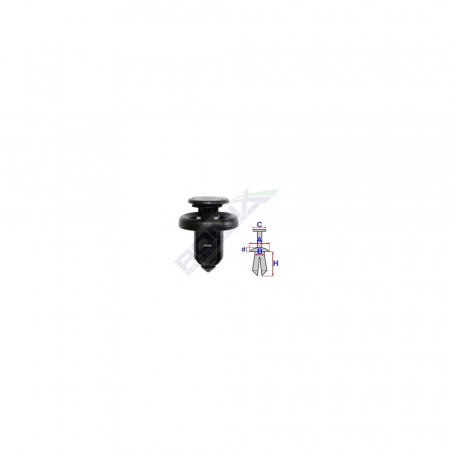 Clips Fixare Elemente Exterioare Pentru Honda 10X13.6Mm Negru Set 5 Buc [1]
