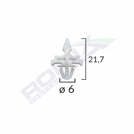 CLIPS FIXARE ELEMENTE EXTERIOARE PENTRU MERCEDES 6X21.7MM- ALB SET 10 BUC [1]
