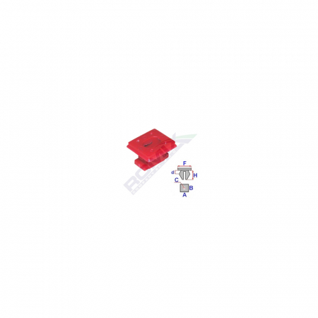 Clips Fixare Elemente Interior Pentru Bmw Rosu Set 10 Buc [1]