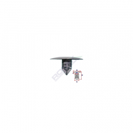 ACCESORII - Clips Fixare Elemente Roata Pentru Dacia Renault - Gri Set 10 Buc