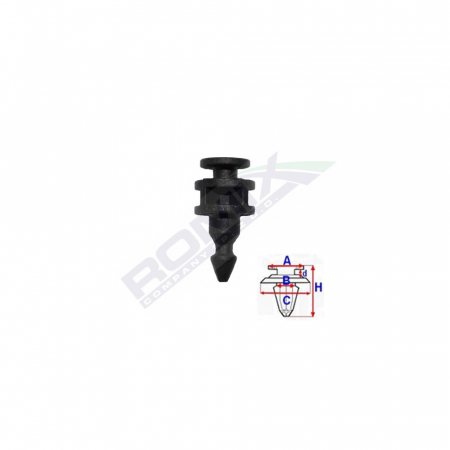Clips Fixare Lumini Spate Pentru Vw, Mercedes 6.7X22.6Mm Negru - Set 5 Buc [1]