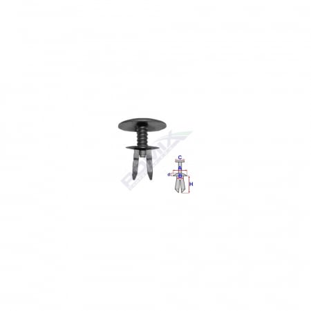 ACCESORII - Clips Fixare Parbriz Pentru Grup Vag - Negru Set 10 Buc